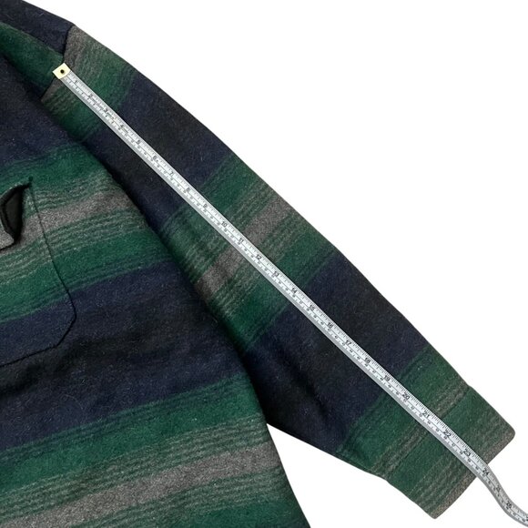 Sierra Pacific Mens Wool Stripe Shacket Green Size XL Southwestern Outdoors - Picture 7 of 7